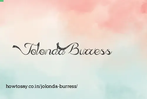 Jolonda Burress