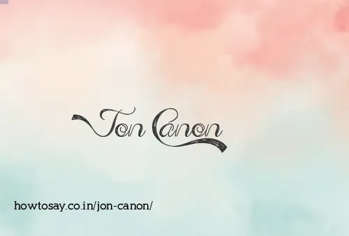 Jon Canon