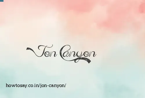 Jon Canyon