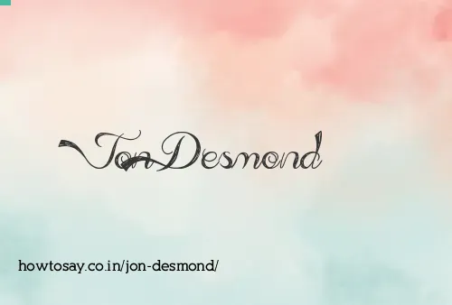 Jon Desmond