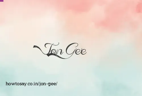 Jon Gee
