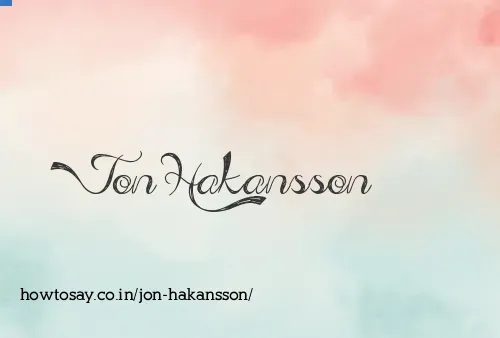Jon Hakansson