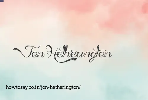 Jon Hetherington