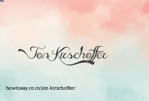 Jon Kirschoffer