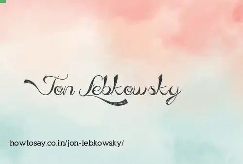 Jon Lebkowsky