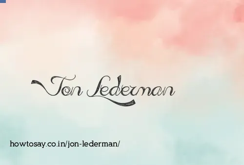 Jon Lederman