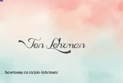 Jon Lohrman