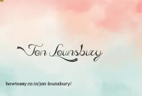 Jon Lounsbury