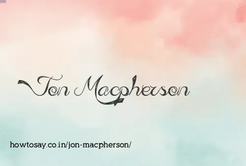 Jon Macpherson