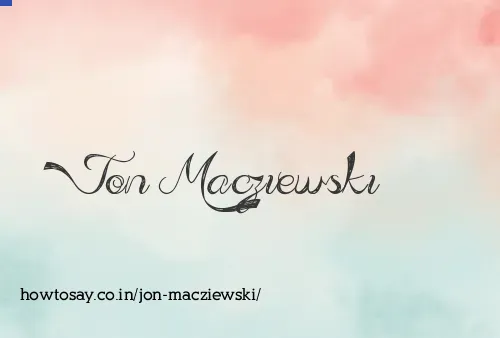 Jon Macziewski
