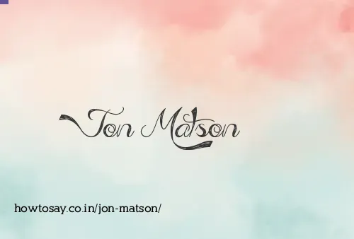 Jon Matson
