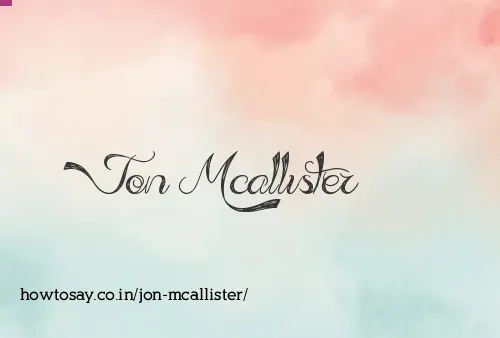 Jon Mcallister
