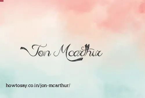 Jon Mcarthur