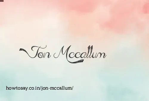 Jon Mccallum