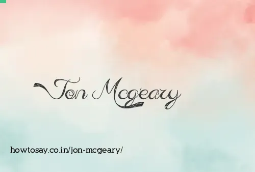 Jon Mcgeary