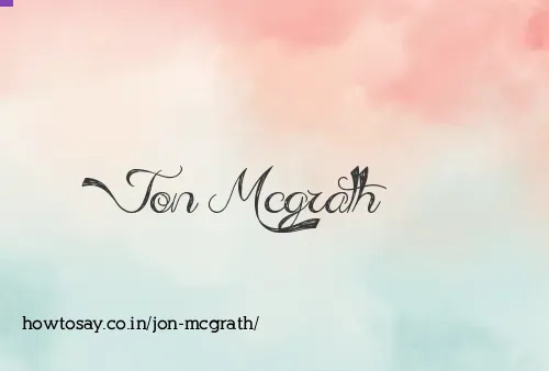 Jon Mcgrath