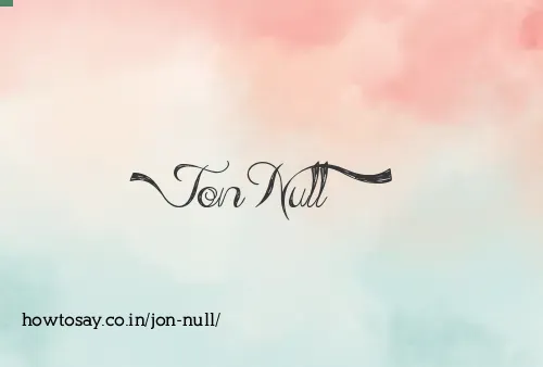 Jon Null