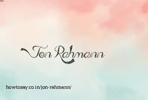 Jon Rahmann