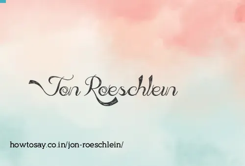 Jon Roeschlein