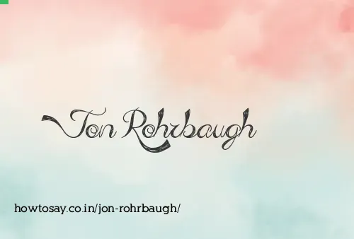 Jon Rohrbaugh
