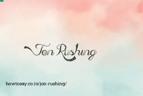 Jon Rushing
