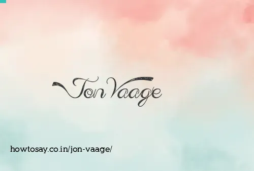 Jon Vaage