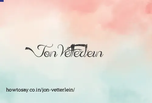 Jon Vetterlein