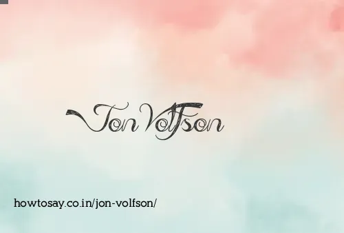 Jon Volfson