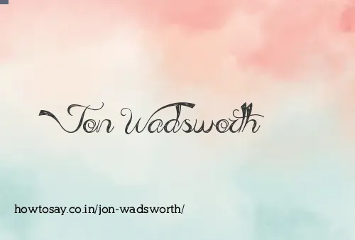 Jon Wadsworth