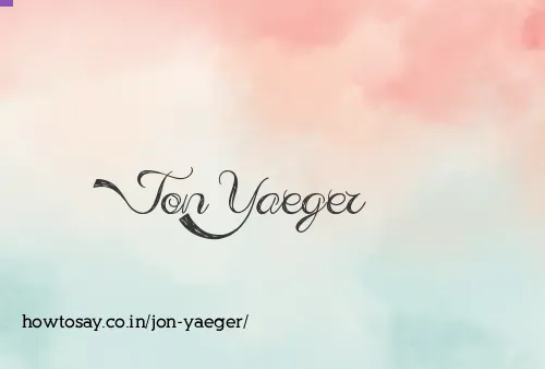 Jon Yaeger
