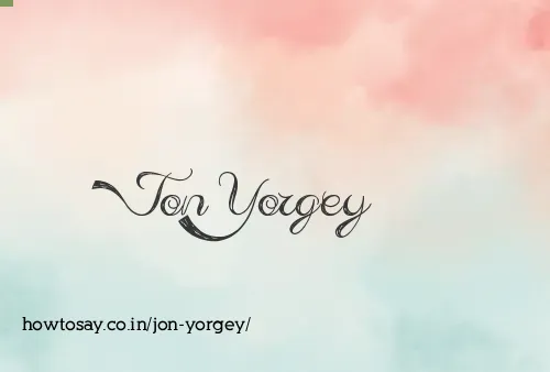 Jon Yorgey