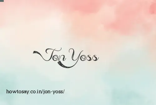 Jon Yoss