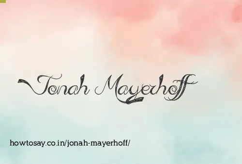 Jonah Mayerhoff