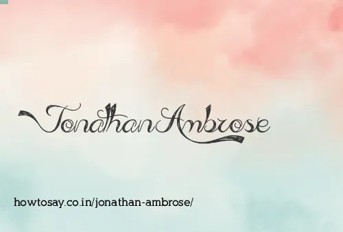 Jonathan Ambrose