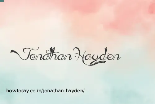 Jonathan Hayden