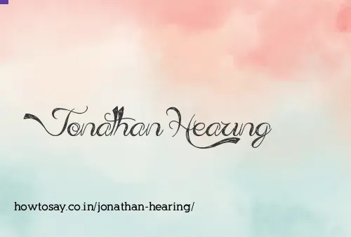 Jonathan Hearing
