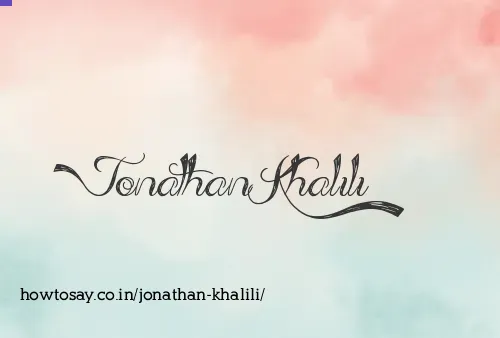 Jonathan Khalili