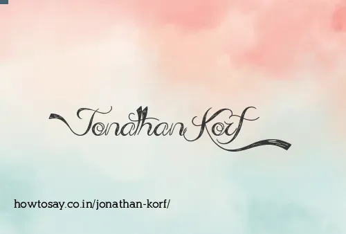 Jonathan Korf