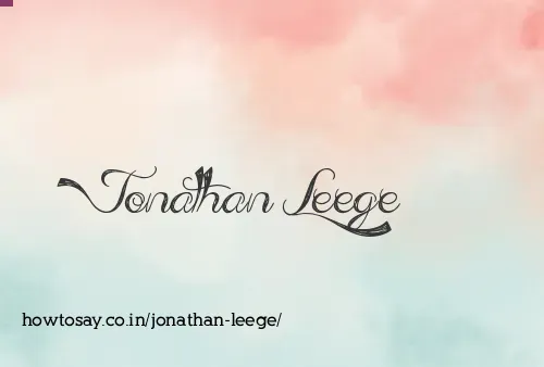 Jonathan Leege
