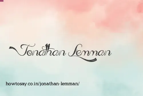 Jonathan Lemman