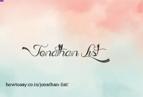 Jonathan List