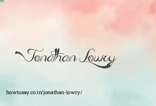 Jonathan Lowry