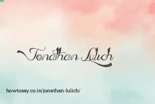 Jonathan Lulich