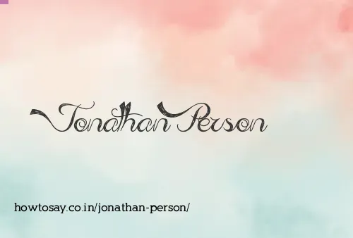 Jonathan Person