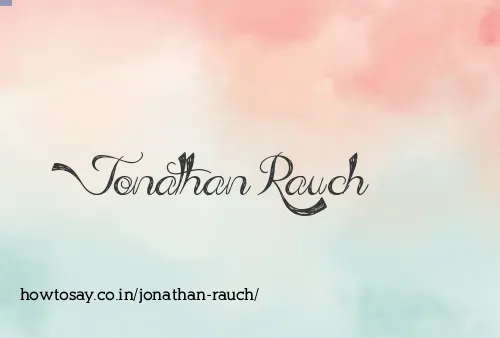 Jonathan Rauch