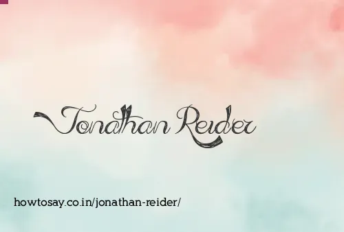 Jonathan Reider