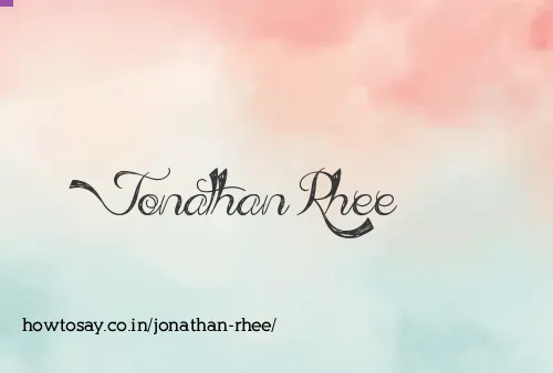 Jonathan Rhee