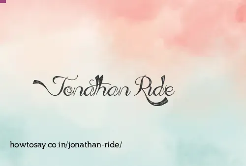 Jonathan Ride