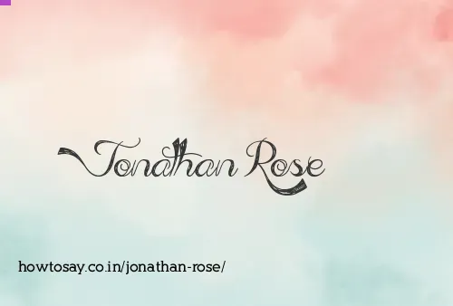 Jonathan Rose