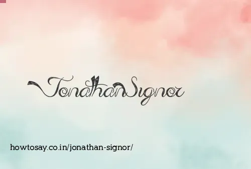 Jonathan Signor